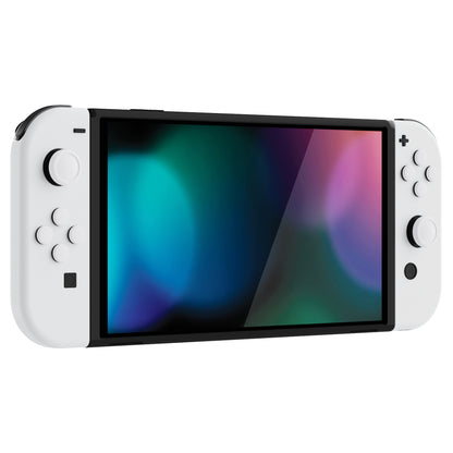 PlayVital シリコンボタンカバーやサムグリップセットSwitch/有機el/Switch Lite対応用、ABXY方向キーボタンキャップ、Switch Lite用 Dパッドボタンキャップ【ホワイト】
