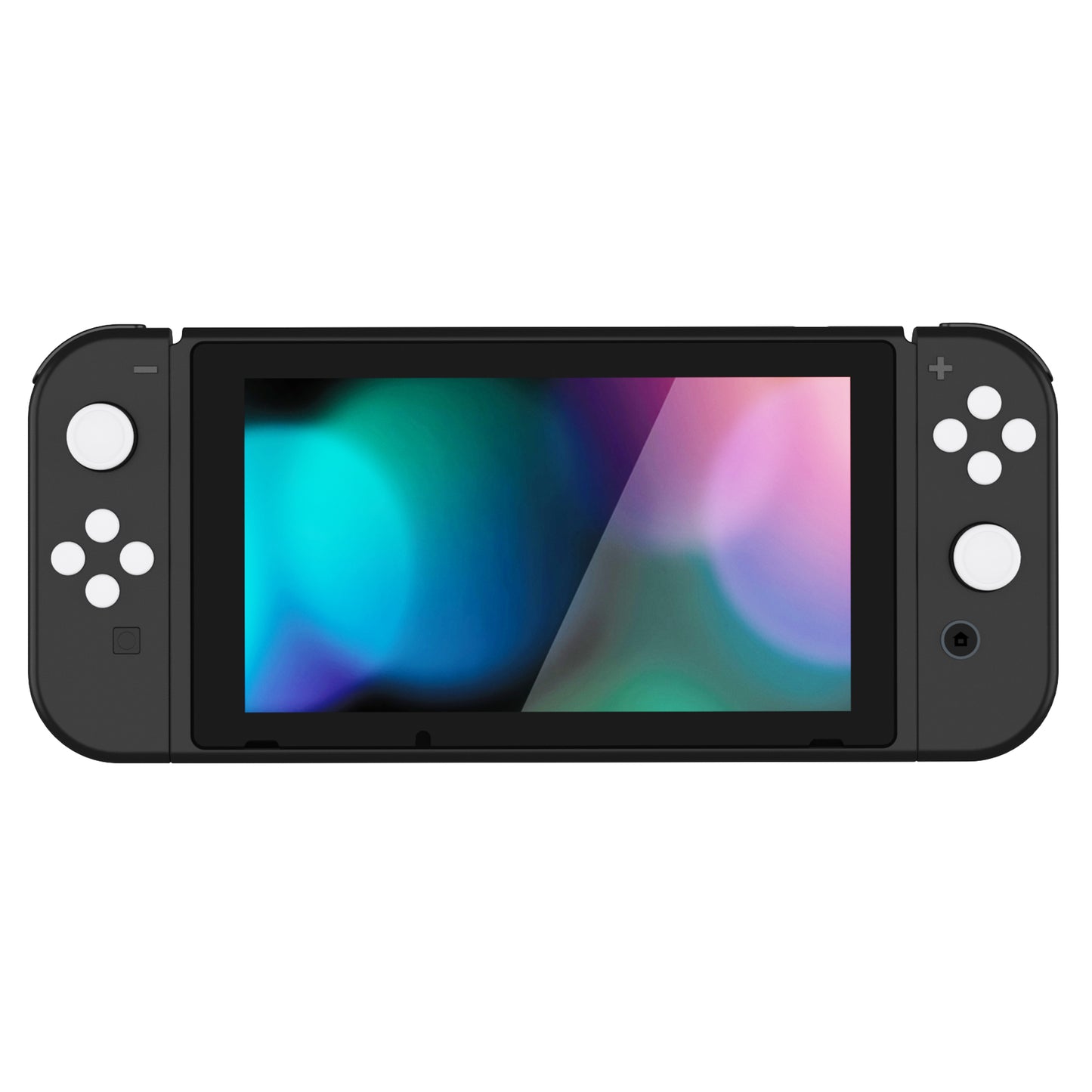 PlayVital シリコンボタンカバーやサムグリップセットSwitch/有機el/Switch Lite対応用、ABXY方向キーボタンキャップ、Switch Lite用 Dパッドボタンキャップ【ホワイト】