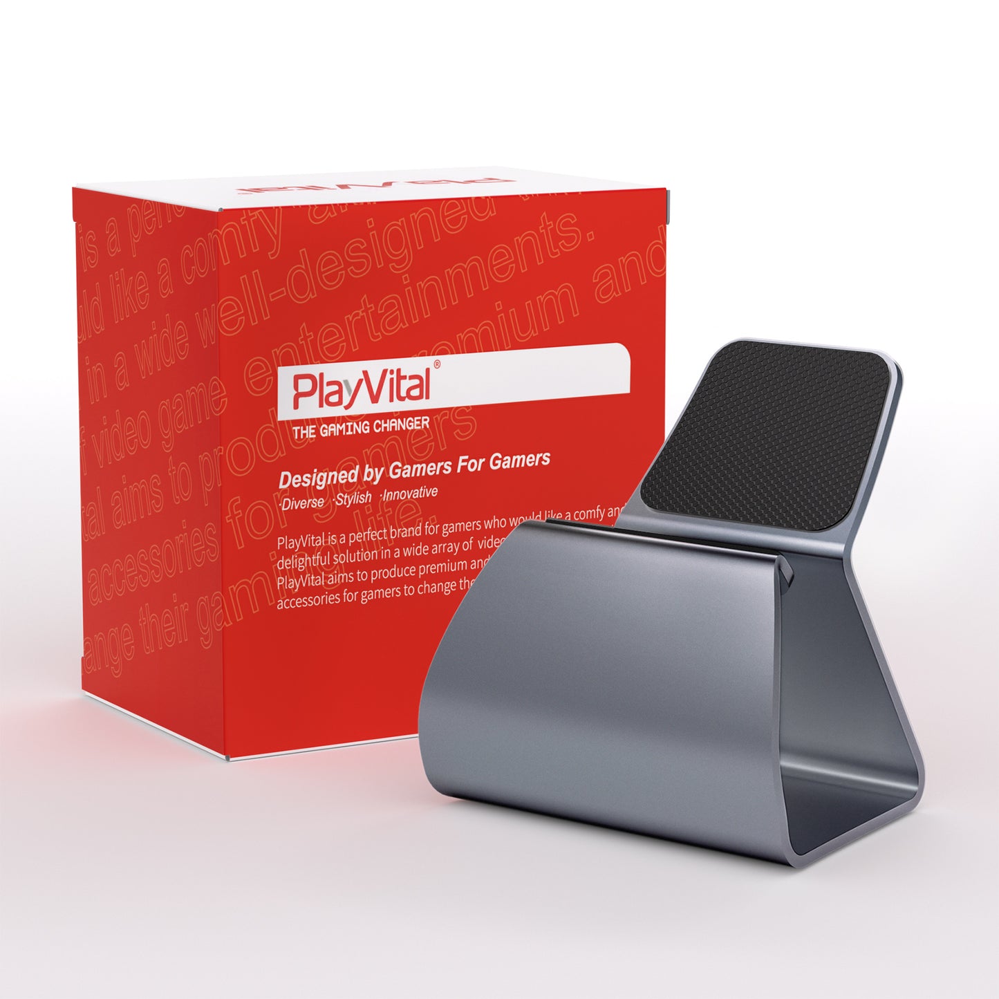 PlayVital Stand-AL ユニバーサル メタル ゲーム コントローラー スタンド (PS5&PS4&Xbox Series X/S&Xbox One 対応) 【グレー】
