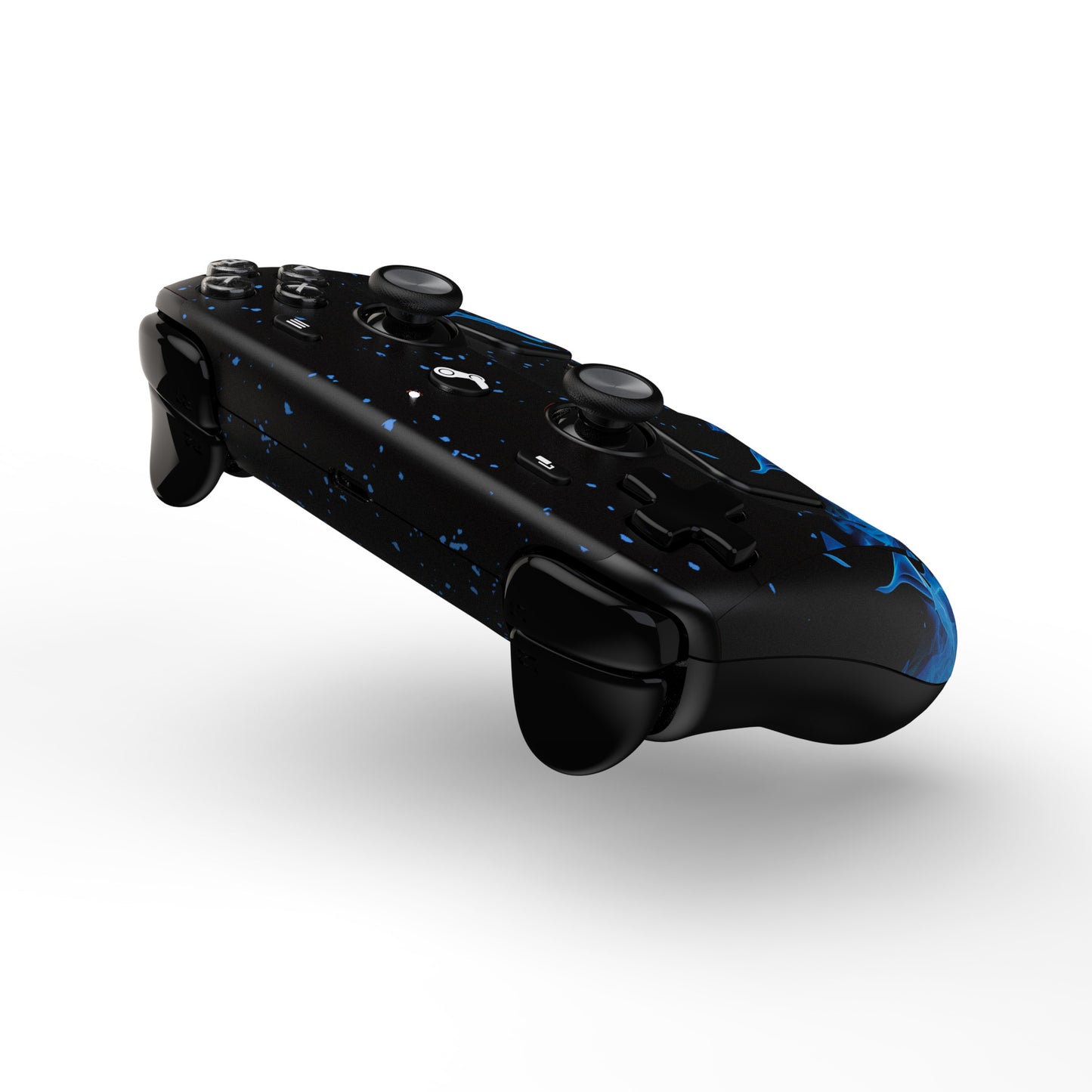 PlayVital Steam Controller 2 用 スキンシール 3枚セット｜Steam Controller 2026 対応・キズ防止・貼り跡が残りにくい 保護デカールステッカー【青い炎】