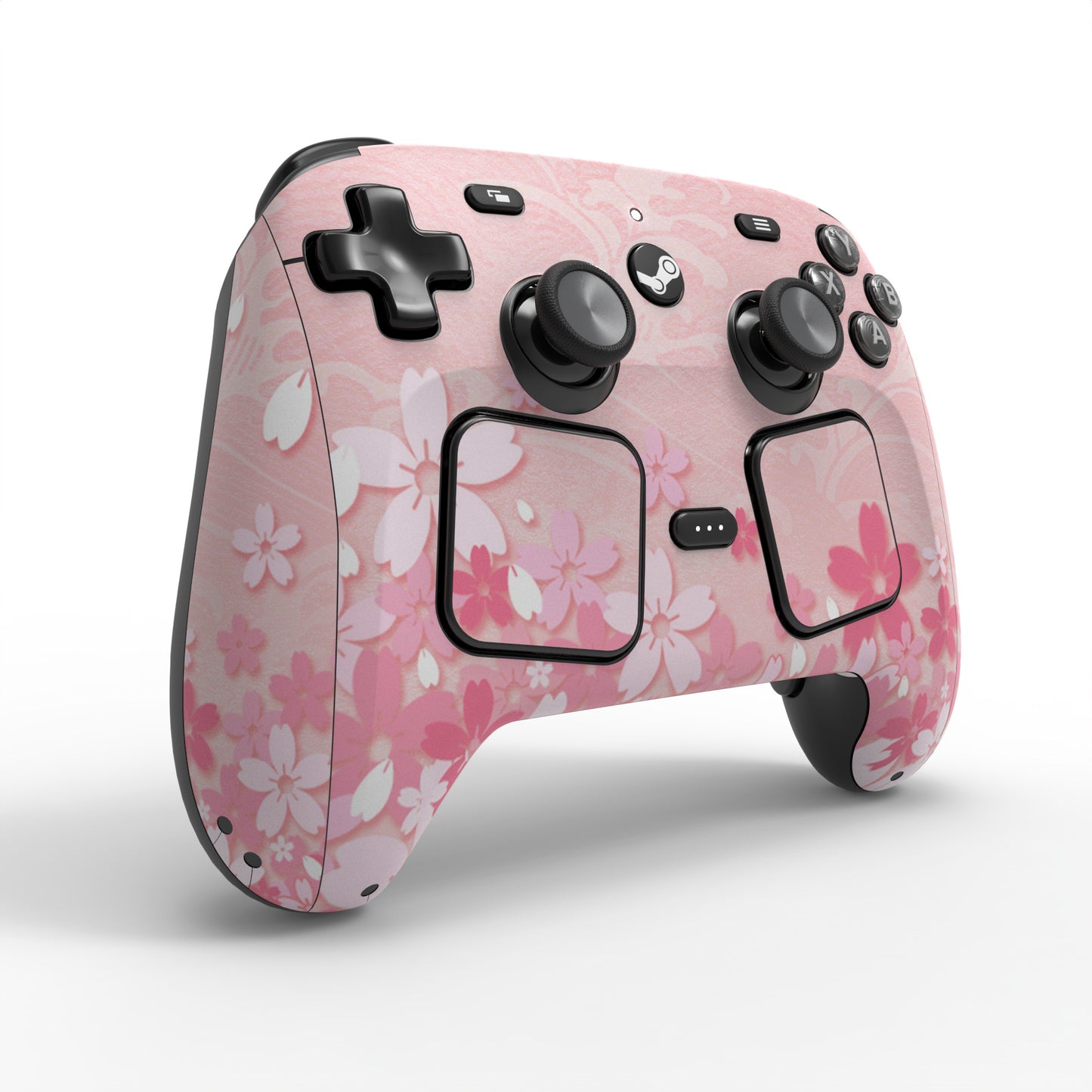PlayVital Steam Controller 2 用 スキンシール 3枚セット｜Steam Controller 2026 対応・キズ防止・貼り跡が残りにくい 保護デカールステッカー【桜の花びら】