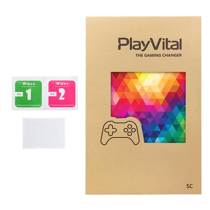 PlayVital Steam Controller 2 用 スキンシール 3枚セット｜Steam Controller 2026 対応・キズ防止・貼り跡が残りにくい 保護デカールステッカー【カラフルトライアングル】