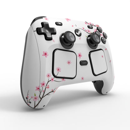 PlayVital Steam Controller 2 用 スキンシール 3枚セット｜Steam Controller 2026 対応・キズ防止・貼り跡が残りにくい 保護デカールステッカー【散りゆく桜】