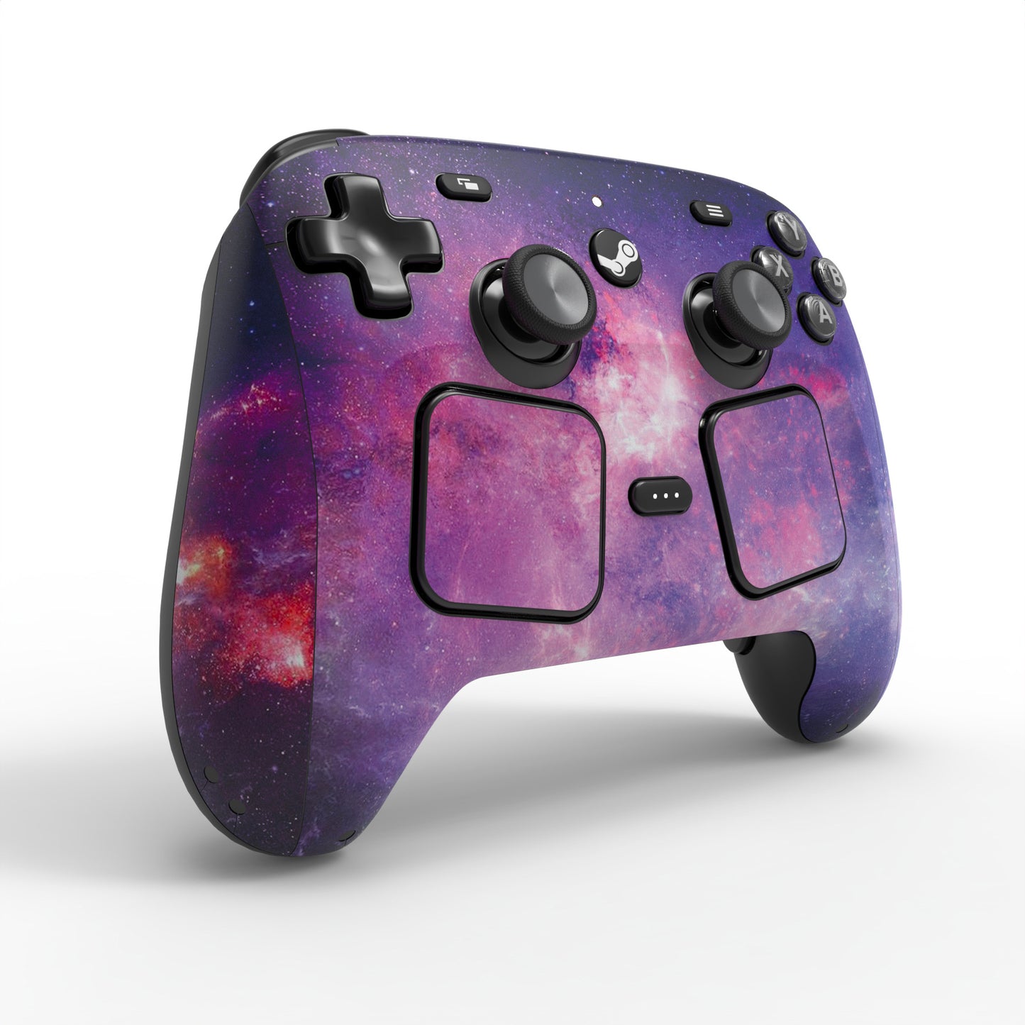 PlayVital Steam Controller 2 用 スキンシール 3枚セット｜Steam Controller 2026 対応・キズ防止・貼り跡が残りにくい 保護デカールステッカー【ネビュラギャラクシー】
