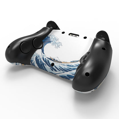PlayVital Steam Controller 2 用 スキンシール 3枚セット｜Steam Controller 2026 対応・キズ防止・貼り跡が残りにくい 保護デカールステッカー【グレートウェーブ】