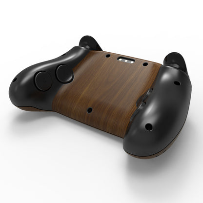 PlayVital Steam Controller 2 用 スキンシール 3枚セット｜Steam Controller 2026 対応・キズ防止・貼り跡が残りにくい 保護デカールステッカー【木目調】