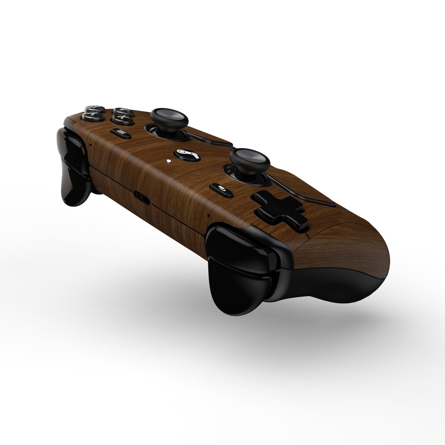 PlayVital Steam Controller 2 用 スキンシール 3枚セット｜Steam Controller 2026 対応・キズ防止・貼り跡が残りにくい 保護デカールステッカー【木目調】