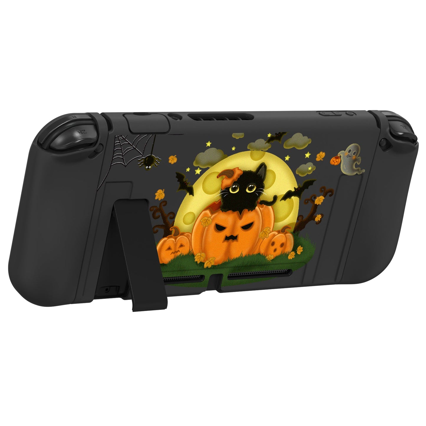 PlayVital ZealProtect Soft Protective Case for Nintendo Switch - Moon Night Halloween - RNSYV6026 playvital