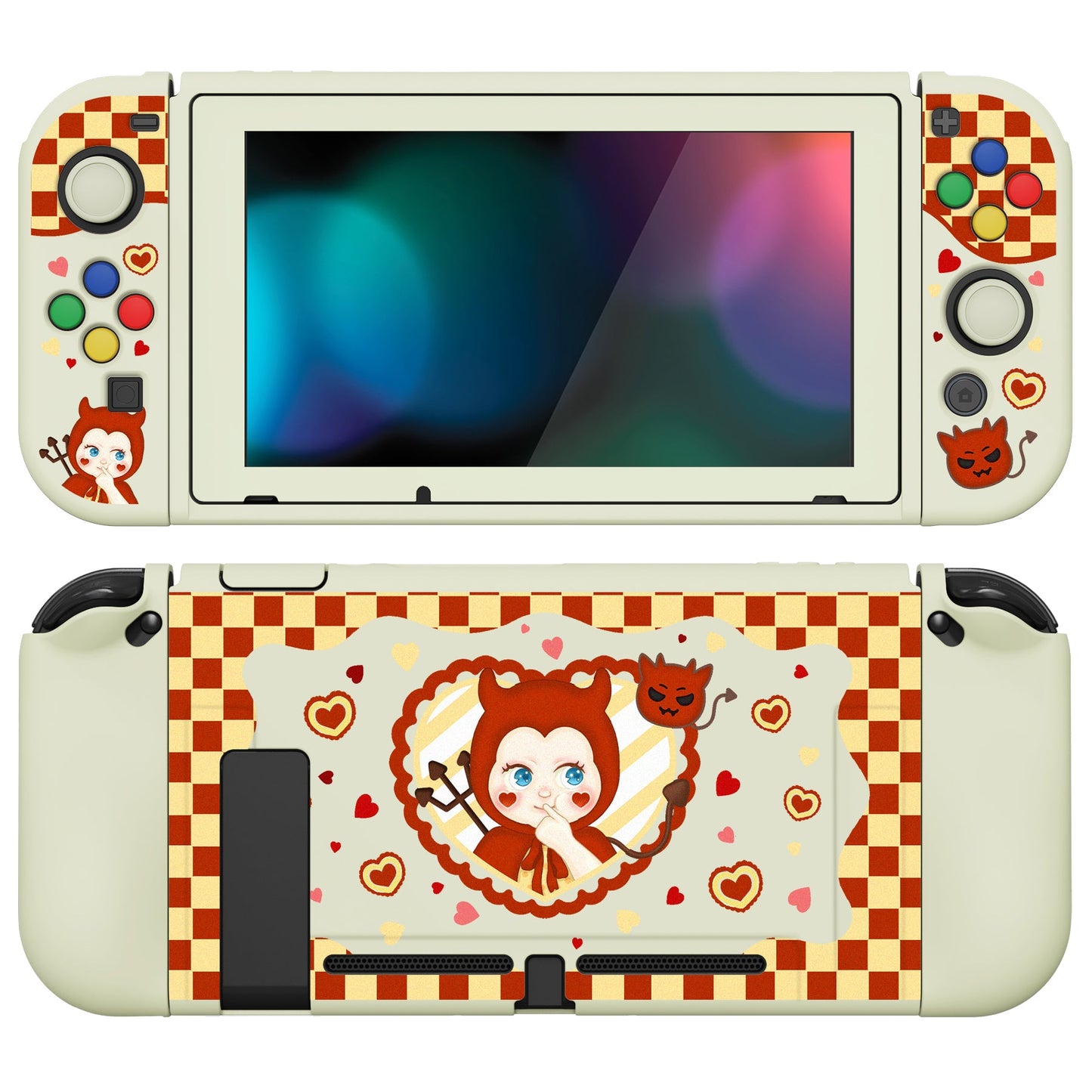 PlayVital ZealProtect Soft Protective Case for Nintendo Switch - Little Devils - RNSYV6027 playvital