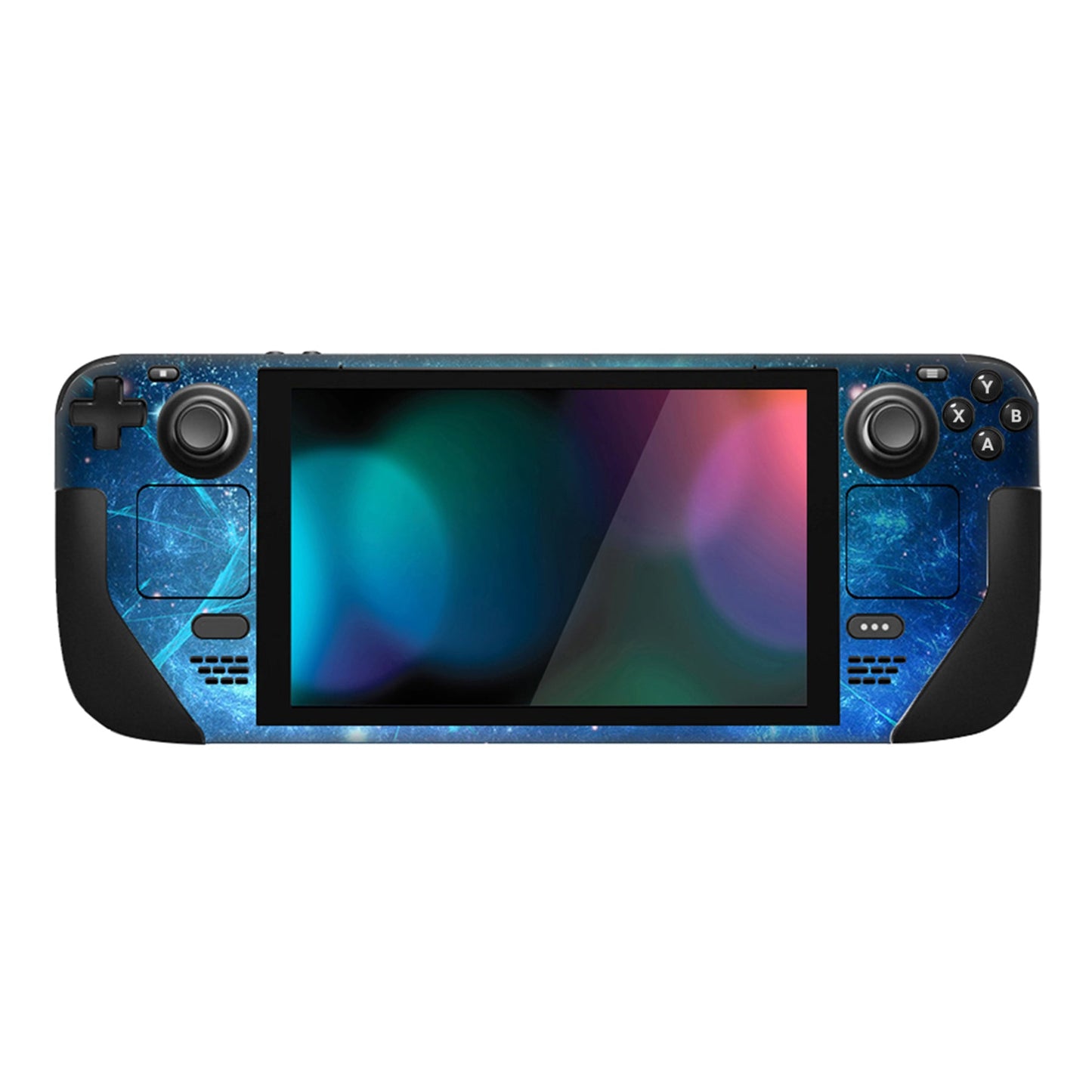 PlayVital Full Set Protective Skin Decal for Steam Deck, Custom Stickers Vinyl Cover for Steam Deck Handheld Gaming PC - Blue Nebula - SDTM004 playvital