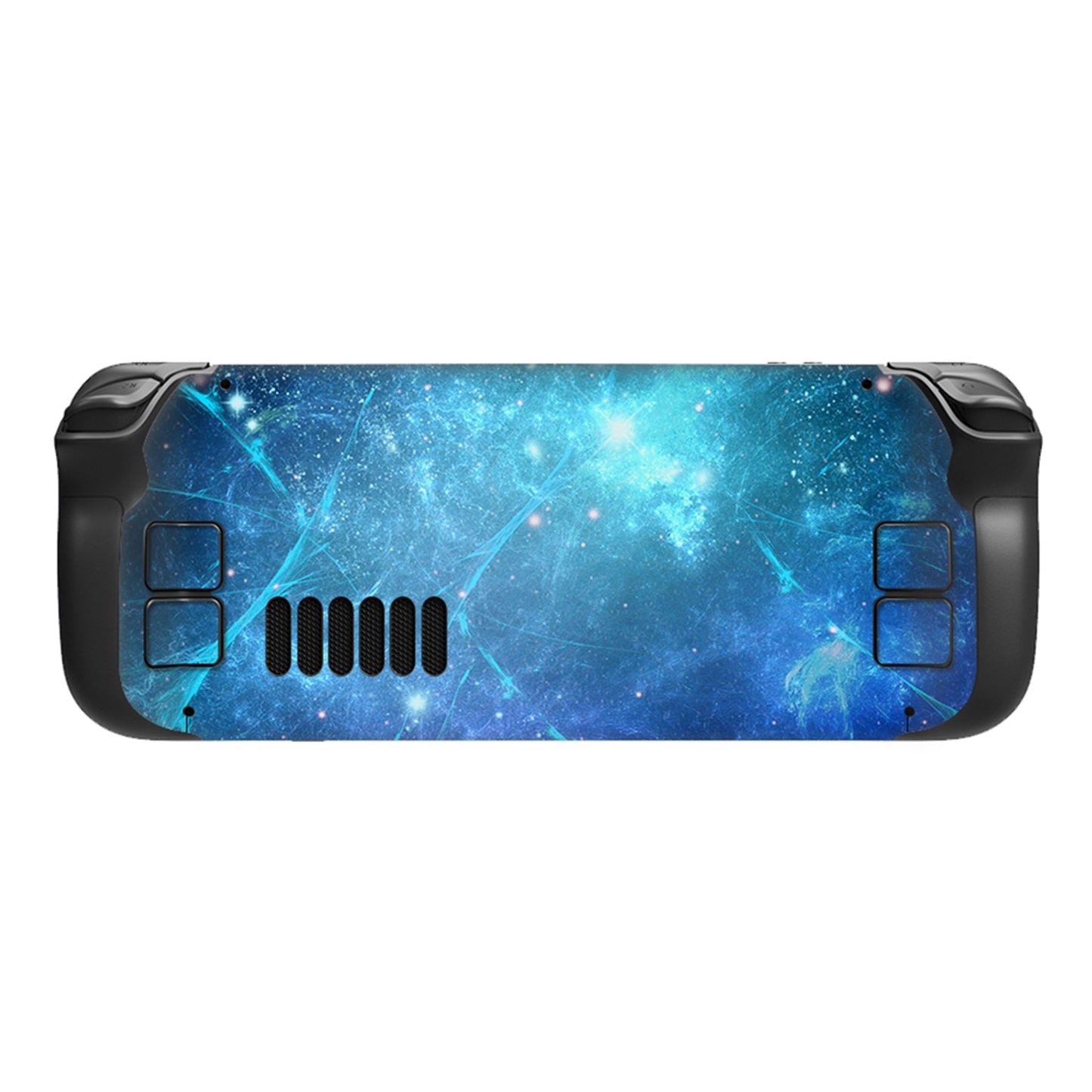 PlayVital Full Set Protective Skin Decal for Steam Deck, Custom Stickers Vinyl Cover for Steam Deck Handheld Gaming PC - Blue Nebula - SDTM004 playvital