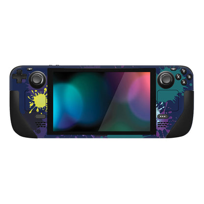 PlayVital Full Set Protective Skin Decal for Steam Deck, Custom Stickers Vinyl Cover for Steam Deck Handheld Gaming PC - Splattering Paint - SDTM036 playvital