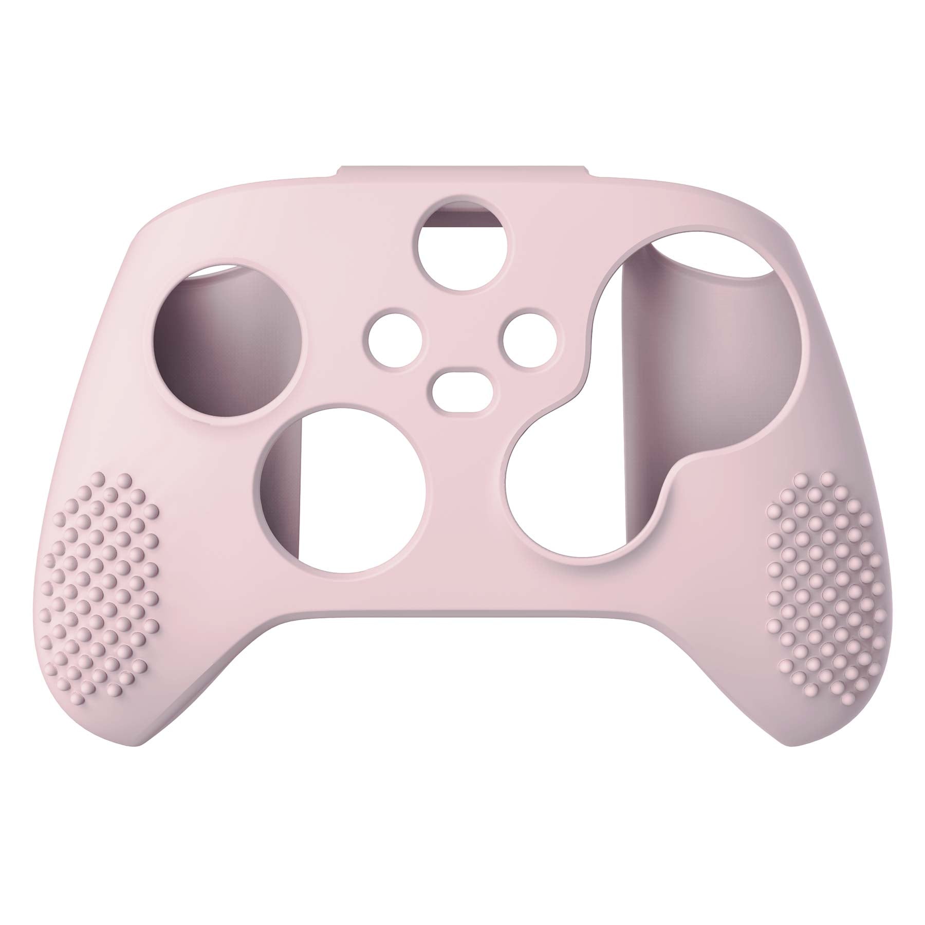 PlayVital Pink 3D Studded Edition Anti-slip Silicone Cover Skin for Xbox Series X Controller, Soft Rubber Case Protector for Xbox Series S Controller with 6 Black Thumb Grip Caps - SDX3005 PlayVital