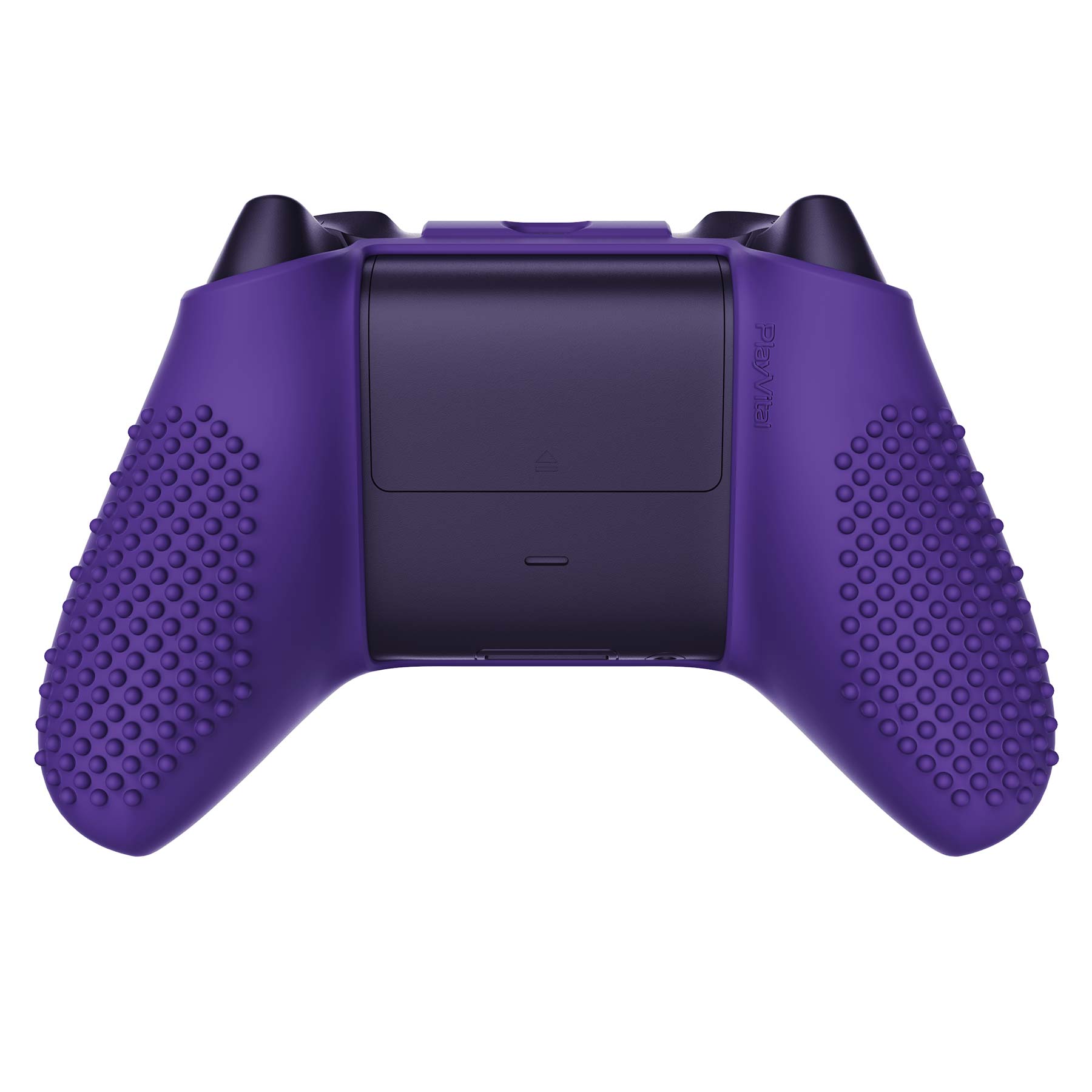 PlayVital Purple 3D Studded Edition Anti-slip Silicone Cover Skin for Xbox Series X Controller, Soft Rubber Case Protector for Xbox Series S Controller with 6 Black Thumb Grip Caps - SDX3007 PlayVital