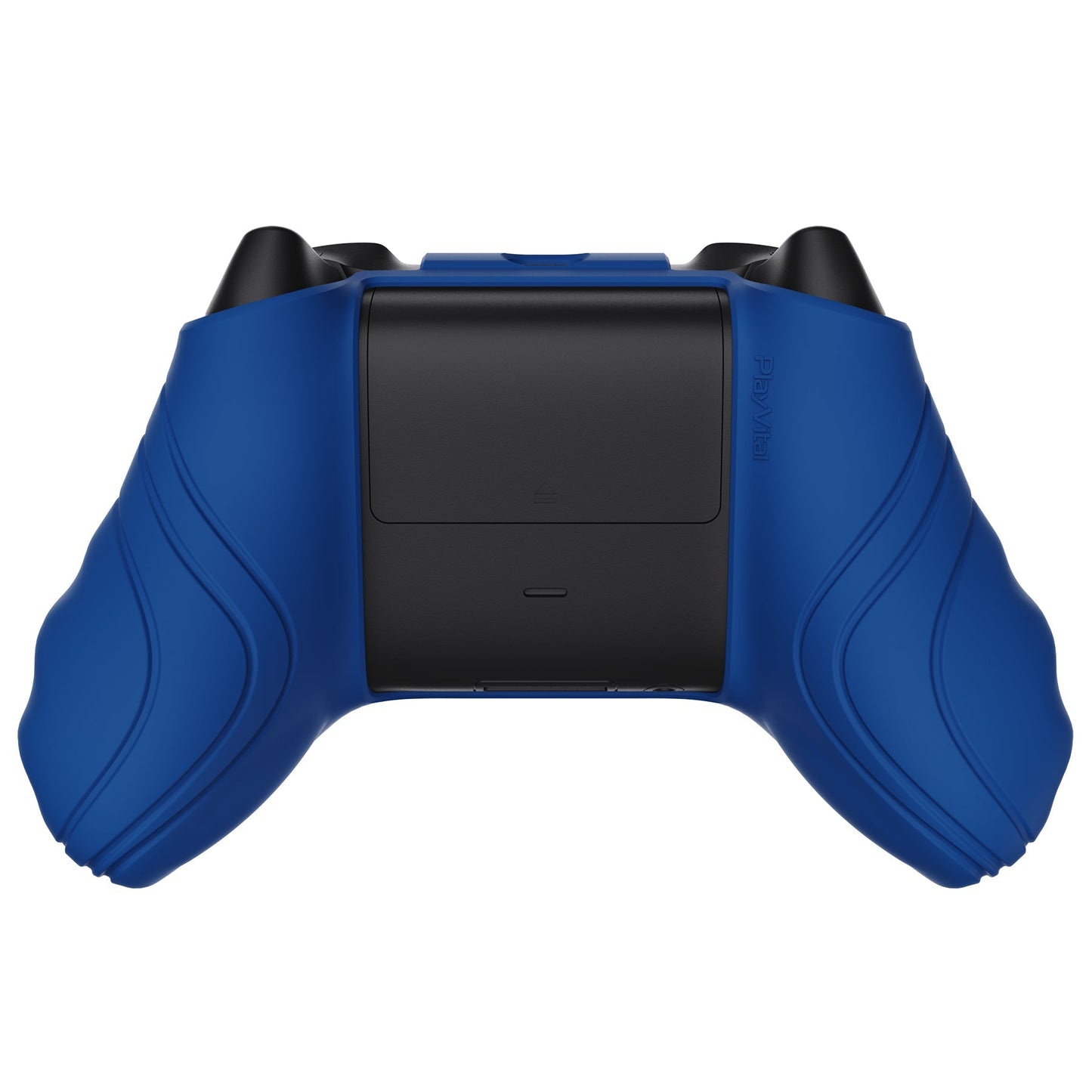 PlayVital Scorpion Edition Two-Tone Anti-Slip Silicone Case Cover for Xbox Series X/S Controller, Soft Rubber Case for Xbox Core Controller with Thumb Grip Caps - Blue & Black - SPX3001 PlayVital