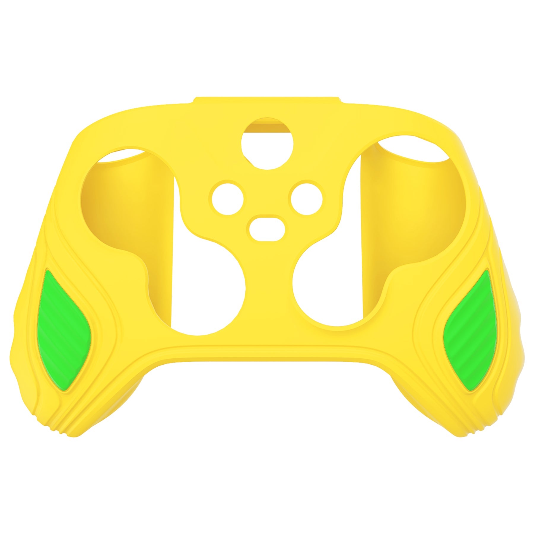 PlayVital Scorpion Edition Anti-Slip Silicone Case Cover for Xbox Series X/S Controller, Soft Rubber Case for Xbox Series X/S Controller with Thumb Grip Caps - Legend Yellow & Green -SPX3013 PlayVital