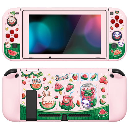 PlayVital ZealProtect Watermelon Sweet Treats Soft Protective Case for Nintendo Switch - RNSYV6043 playvital