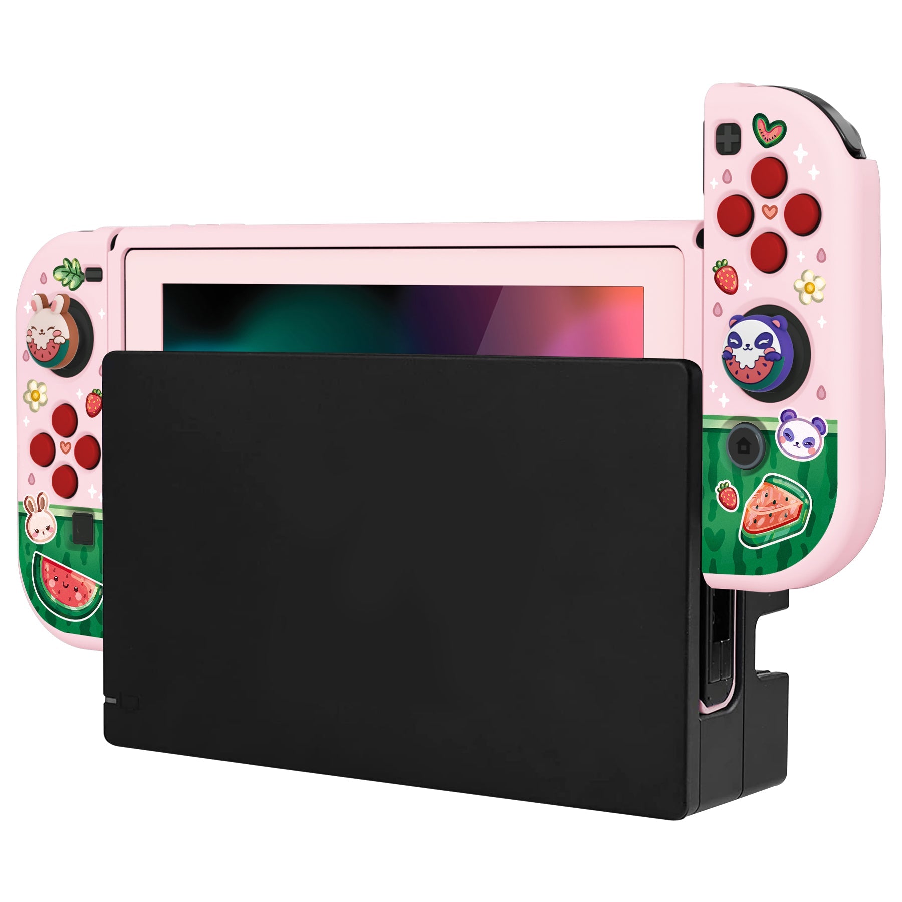 PlayVital ZealProtect Watermelon Sweet Treats Soft Protective Case for Nintendo Switch - RNSYV6043 playvital