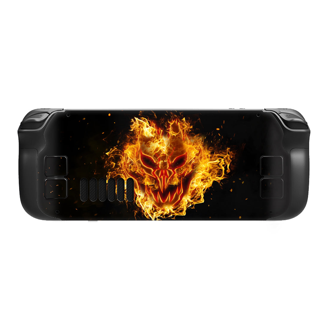 PlayVital Full Set Protective Skin Decal for Steam Deck, Custom Stickers Vinyl Cover for Steam Deck Handheld Gaming PC - Fire Demons - SDTM022 playvital