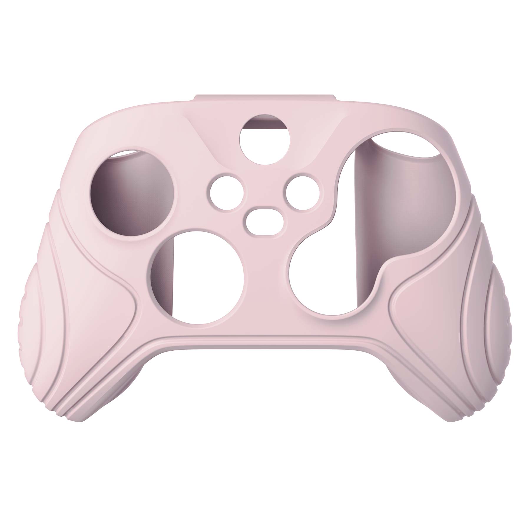 PlayVital Samurai Edition Pink Anti-slip Controller Grip Silicone Skin, Ergonomic Soft Rubber Protective Case Cover for Xbox Series S/X Controller with White Thumb Stick Caps - WAX3005 PlayVital