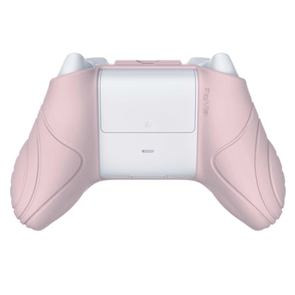 PlayVital Samurai Edition Pink Anti-slip Controller Grip Silicone Skin, Ergonomic Soft Rubber Protective Case Cover for Xbox Series S/X Controller with White Thumb Stick Caps - WAX3005 PlayVital