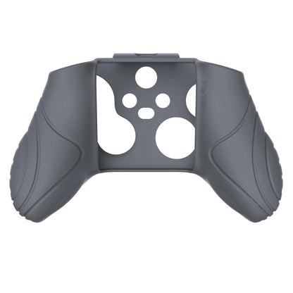 PlayVital Samurai Edition Gray Anti-slip Controller Grip Silicone Skin, Ergonomic Soft Rubber Protective Case Cover for Xbox Series S/X Controller with Black Thumb Stick Caps - WAX3006 PlayVital