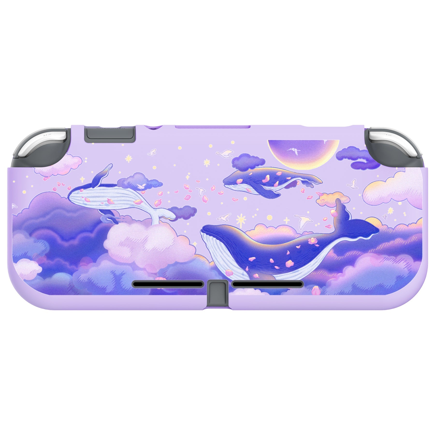 PlayVital Whale in Dream Custom Protective Case for NS Switch Lite, Soft TPU Slim Case Cover for NS Switch Lite - LTU6020 PlayVital