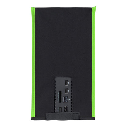 PlayVital Black & Neon Green Trim Nylon Dust Cover for Xbox Series X Console, Soft Neat Lining Dust Guard, Anti Scratch Waterproof Cover Sleeve for Xbox Series X Console - X3PJ011 PlayVital