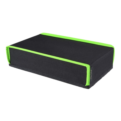 PlayVital Black Nylon Dust Cover for Xbox Series S Console, Soft Neat Lining Dust Guard, Anti Scratch Waterproof Cover Sleeve for Xbox Series S Console - Neon Green Trim - X3PJ021 PlayVital