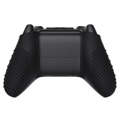 PlayVital Black 3D Studded Edition Anti-slip Silicone Cover Skin for Xbox Series X Controller, Soft Rubber Case Protector for Xbox Series S Controller with 6 Black Thumb Grip Caps - SDX3001 PlayVital