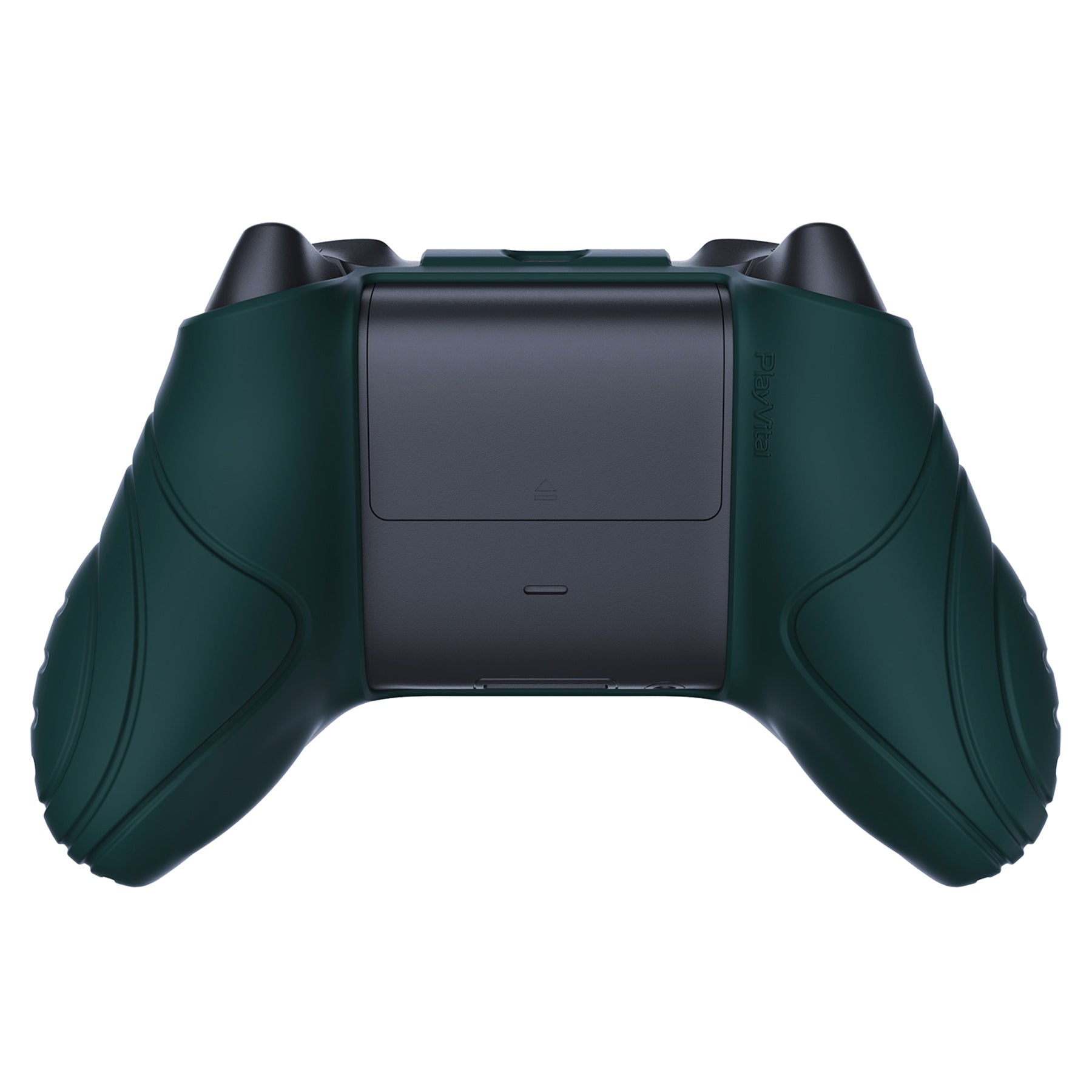 PlayVital Samurai Edition Racing Green Anti-slip Controller Grip Silicone Skin, Ergonomic Soft Rubber Protective Case Cover for Xbox Series S/X Controller with Black Thumb Stick Caps - WAX3004 PlayVital