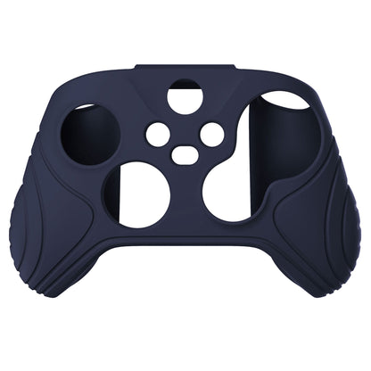 PlayVital Samurai Edition Midnight Blue Anti-slip Controller Grip Silicone Skin, Ergonomic Soft Rubber Protective Case Cover for Xbox Series S/X Controller with Black Thumb Stick Caps - WAX3003 PlayVital