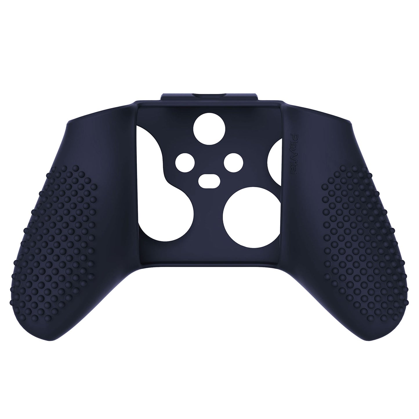 PlayVital Midnight Blue 3D Studded Edition Anti-slip Silicone Cover Skin for Xbox Series X Controller, Soft Rubber Case Protector for Xbox Series S Controller with 6 Black Thumb Grip Caps - SDX3003 PlayVital