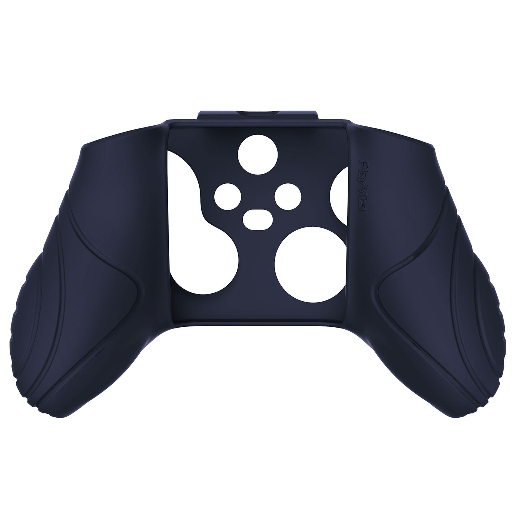 PlayVital Samurai Edition Midnight Blue Anti-slip Controller Grip Silicone Skin, Ergonomic Soft Rubber Protective Case Cover for Xbox Series S/X Controller with Black Thumb Stick Caps - WAX3003 PlayVital