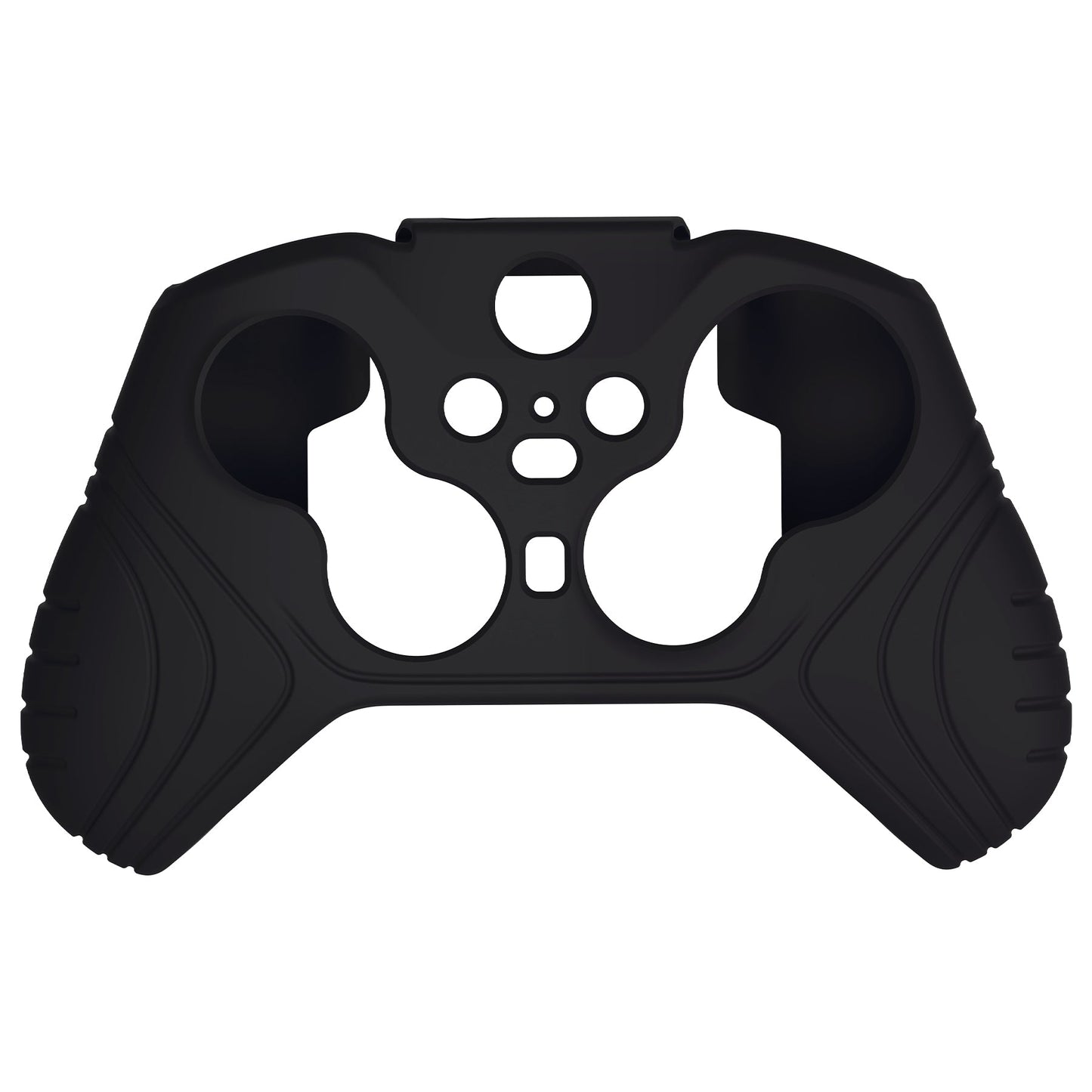 PlayVital Samurai Edition Anti Slip Silicone Case Cover for Xbox Elite Wireless Controller Series 2, Ergonomic Soft Rubber Skin Protector for Xbox Elite Series 2 with Thumb Grip Caps - Black - XBE2M001 playvital