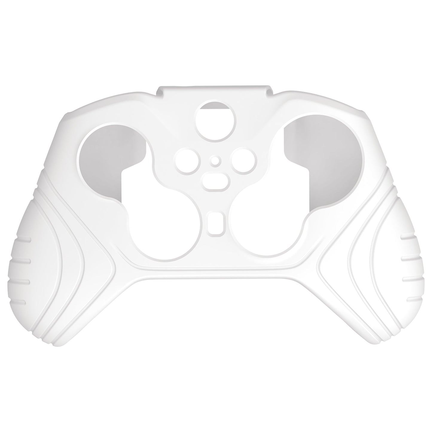 PlayVital Samurai Edition Anti Slip Silicone Case Cover for Xbox Elite Wireless Controller Series 2, Ergonomic Soft Rubber Skin Protector for Xbox Elite Series 2 with Thumb Grip Caps - White - XBE2M002 playvital