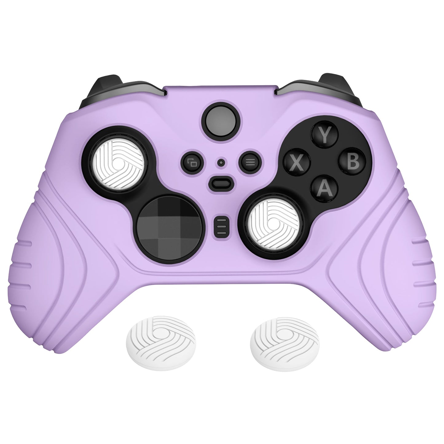 PlayVital Samurai Edition Anti Slip Silicone Case Cover for Xbox Elite Wireless Controller Series 2, Ergonomic Soft Rubber Skin Protector for Xbox Elite Series 2 with Thumb Grip Caps - Mauve Purple - XBE2M010 playvital