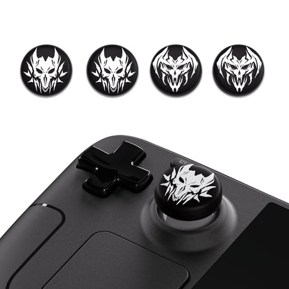 PlayVital Thumb Grip Caps for Steam Deck, Silicone Thumbsticks Grips Joystick Caps for Steam Deck - Lich Demons - YFSDM001 PlayVital