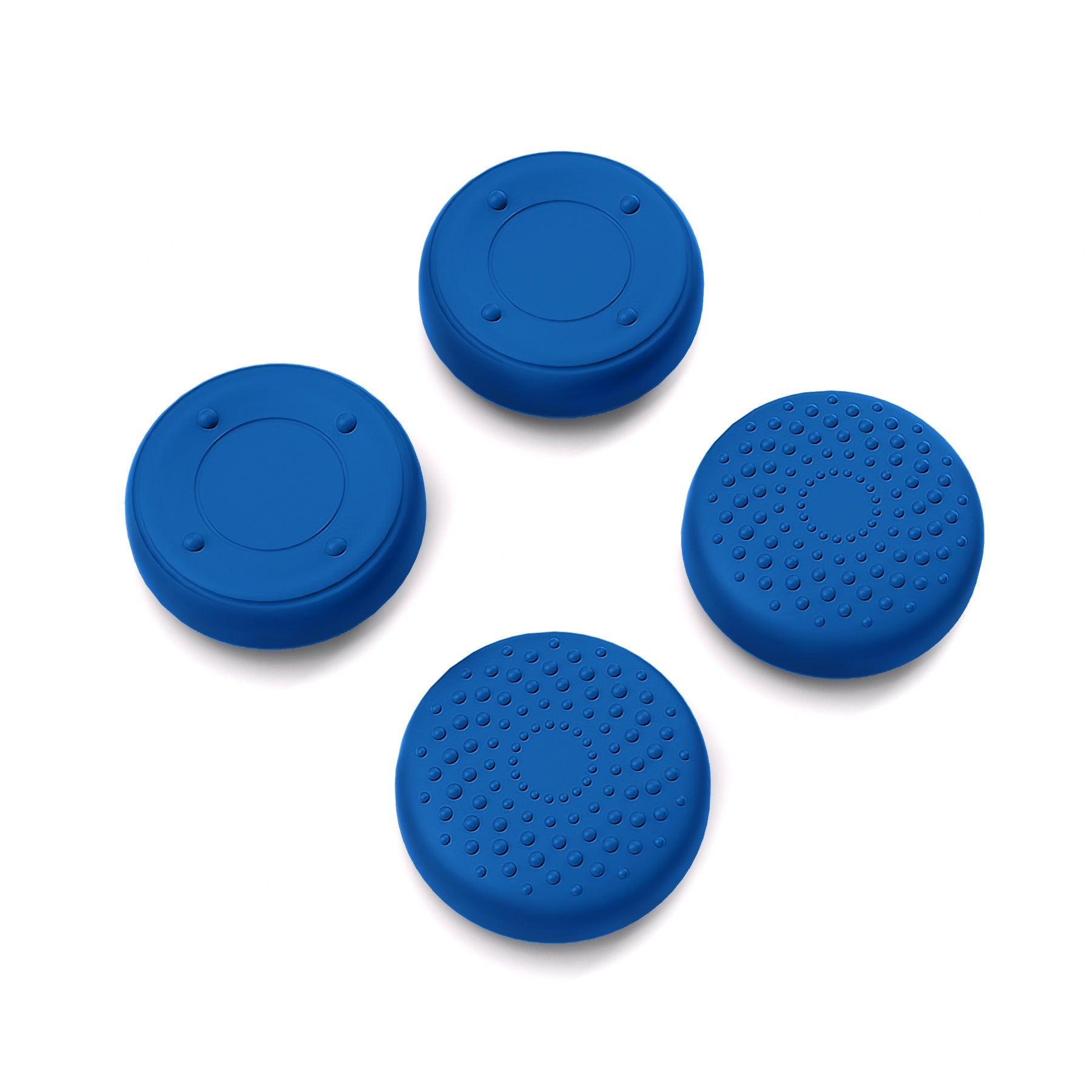 PlayVital Blue Thumb Grip Caps for Steam Deck, Silicone Thumbsticks Grips Joystick Caps for Steam Deck - Raised Dots & Studded Design - YFSDM020 PlayVital