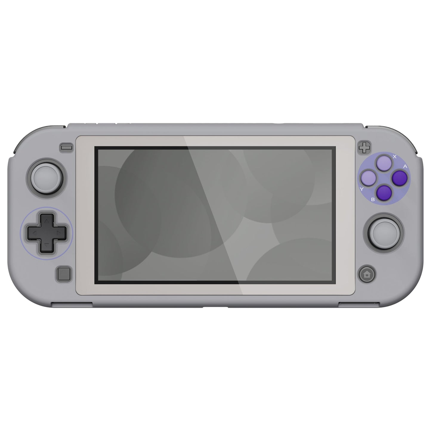 PlayVital Classics SNES Style Protective Grip Case for NS Switch Lite, Hard Cover for Nintendo Switch Lite - Screen Protector & Thumb Grips & Buttons Caps Stickers Included - YYNLY003 playvital